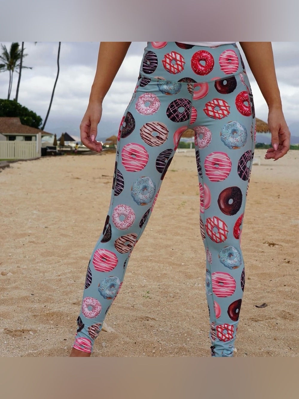 Love Fitness * Muscles & Donuts Leggings Size L